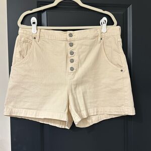 Banana Republic Factory Cream Jean Shorts
